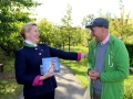 Richardkiez mit Frau Giffey, Bezirksbürgermeisterin, 2015. Photo: Wilfried Winzer